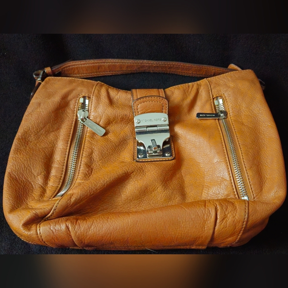 Michael Kors Tan Leather Hobo Bag - Picture 6 of 12